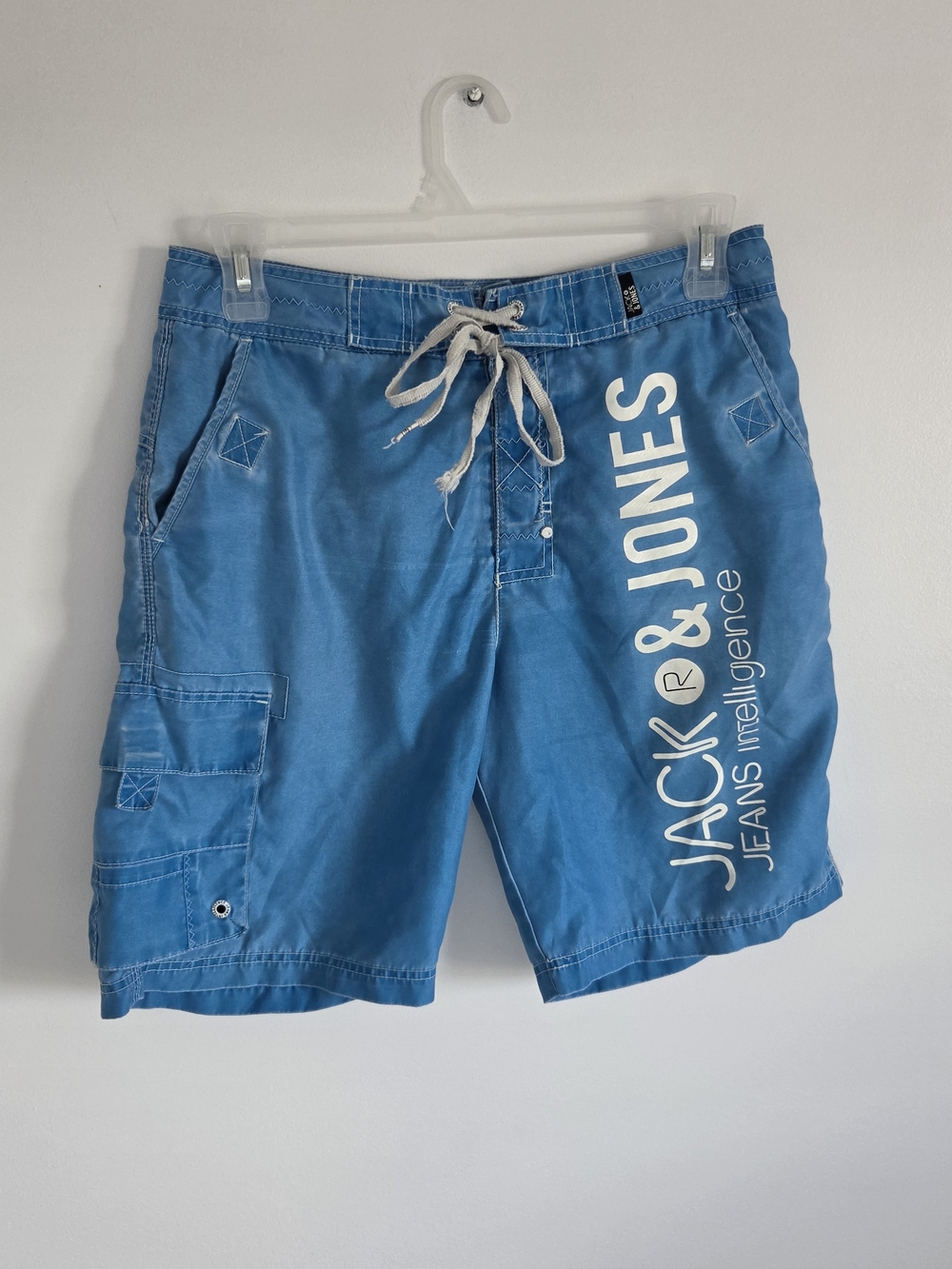 Jack & Jones Blue Logo Swim Trunks